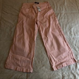 Pink with white stripe capri! BRAND NEW!!